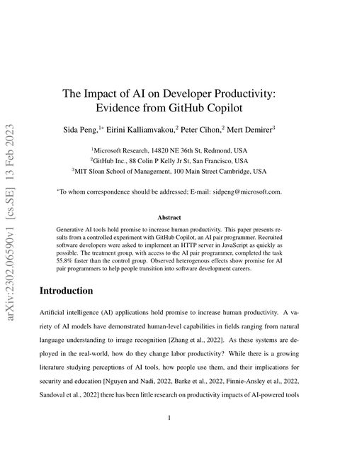 GitHub / Microsoft Research · 2023